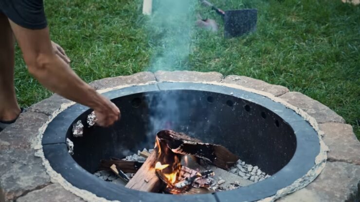 continuous supply of oxygen to fire pit